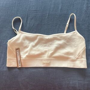 NWT Skims Cotton Rib Scoop Bralette